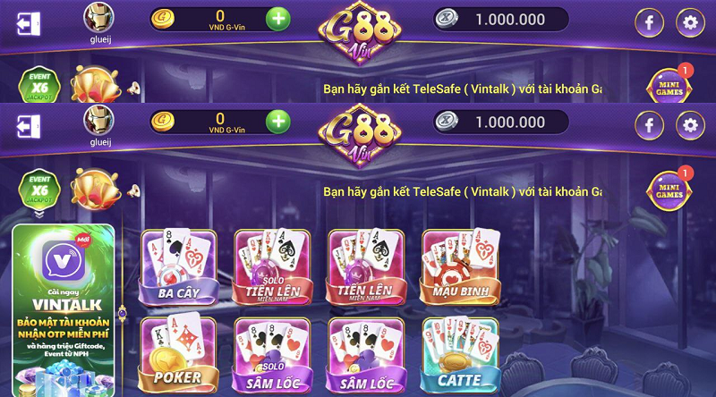 G88: game đánh bài đổi thưởng tiền thật hấp dẫn số 1 Châu Á